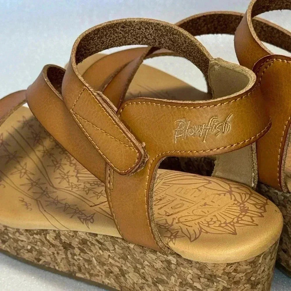 Brown Wedge Sandals - Picture 4 of 9